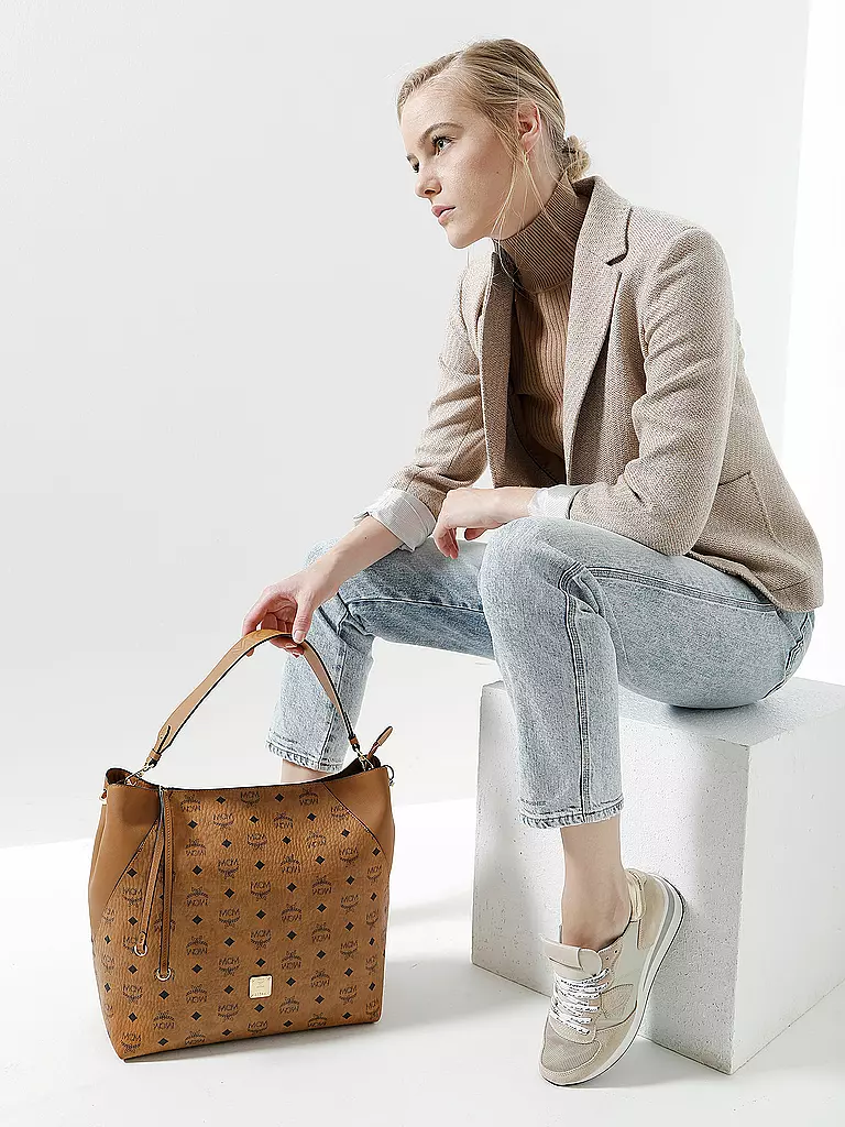 Mcm klara top zip shopper online